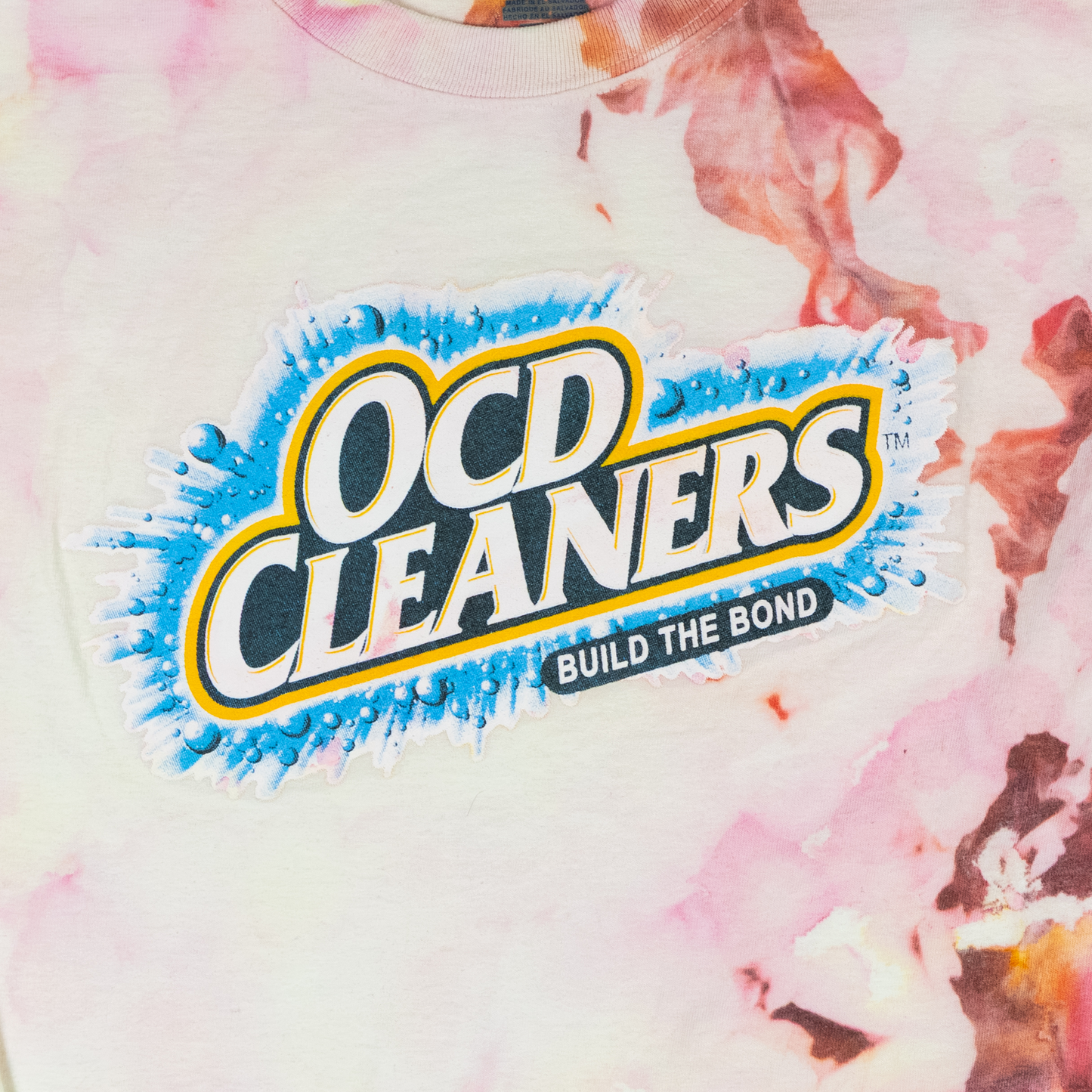 Upcycled Champion White Tie-Dye L/S T-Shirt