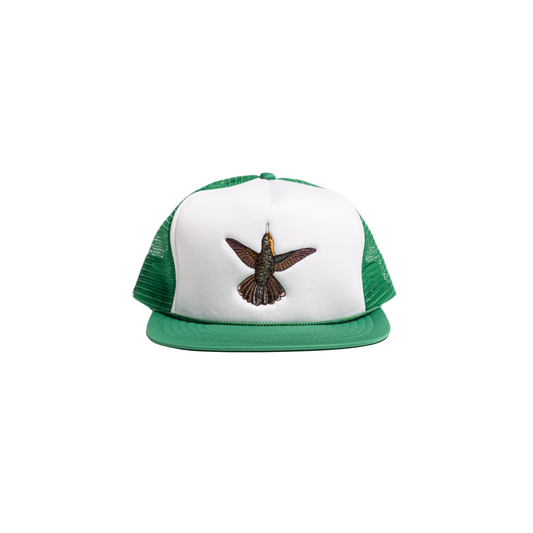 Vintage Upcycled Hummingbird Trucker Hat
