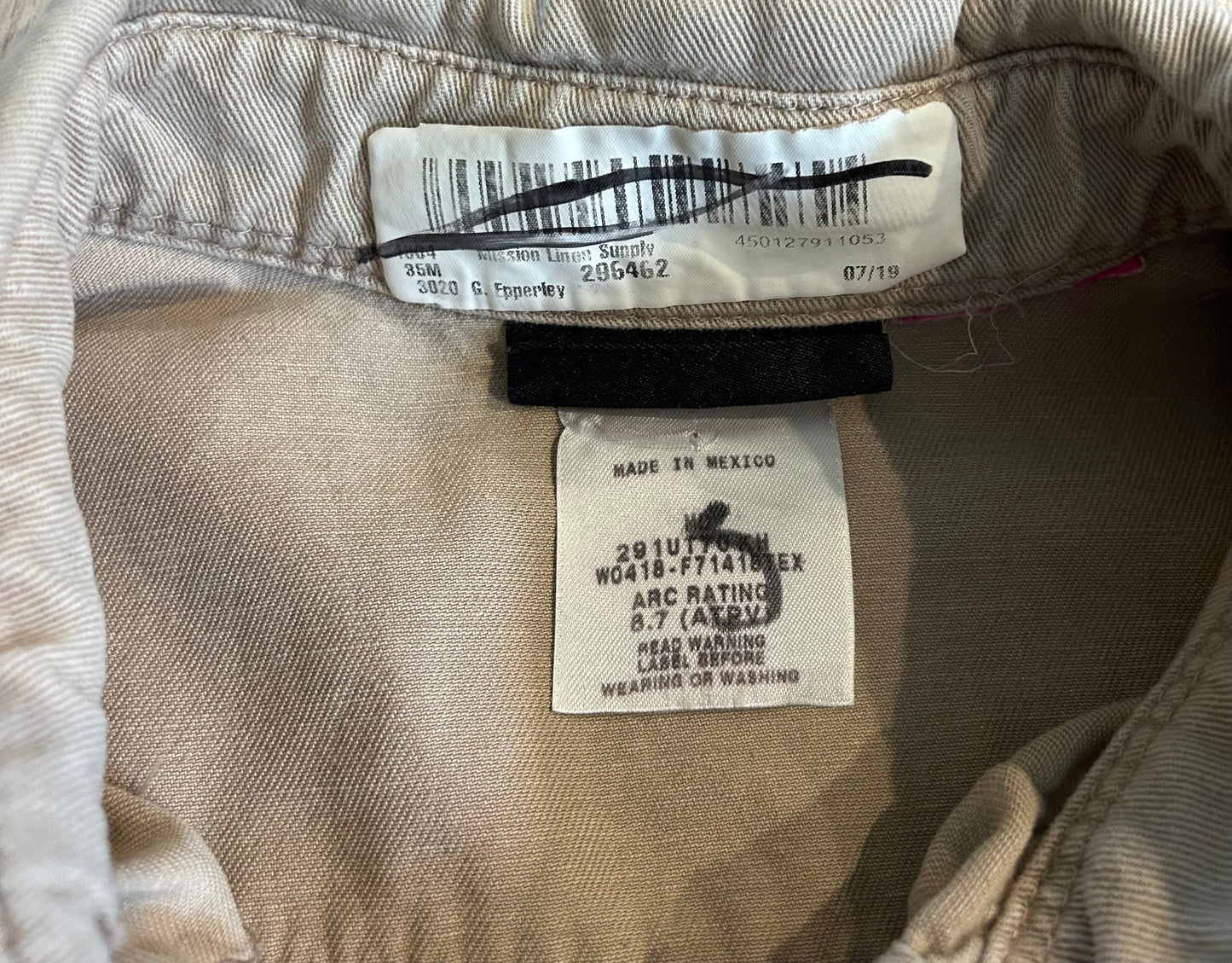 OCD Cleaners x Drok Upcycled Flame Resistant Workwear Shirt