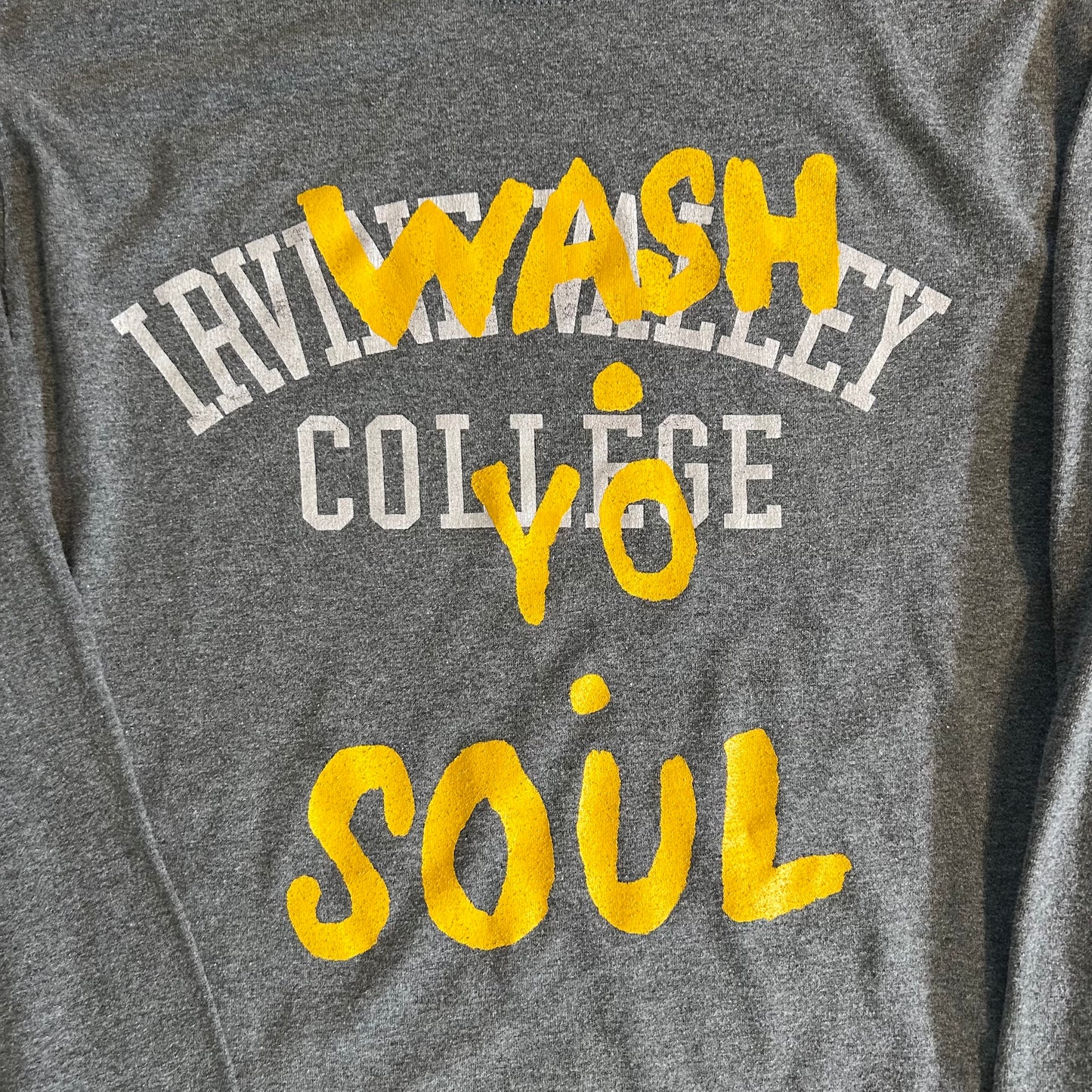 OCD Cleaners x DROK MV Sport IRVINE VALLEY COLLEGE L/S Upcycled Tee