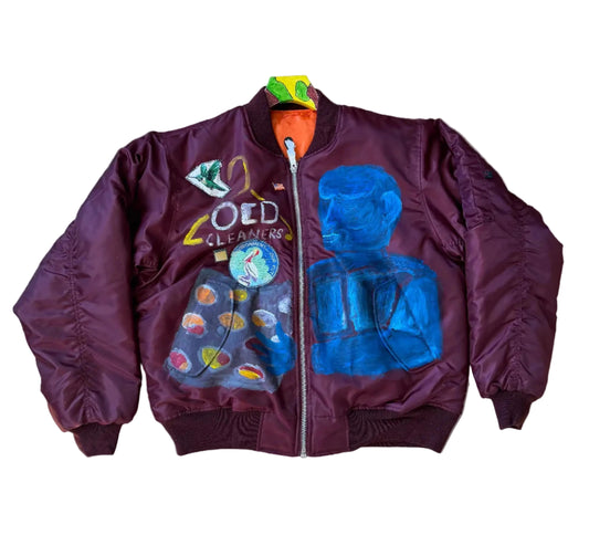 OCD Cleaners x Drok Painted Rotcho Bomber Jacket