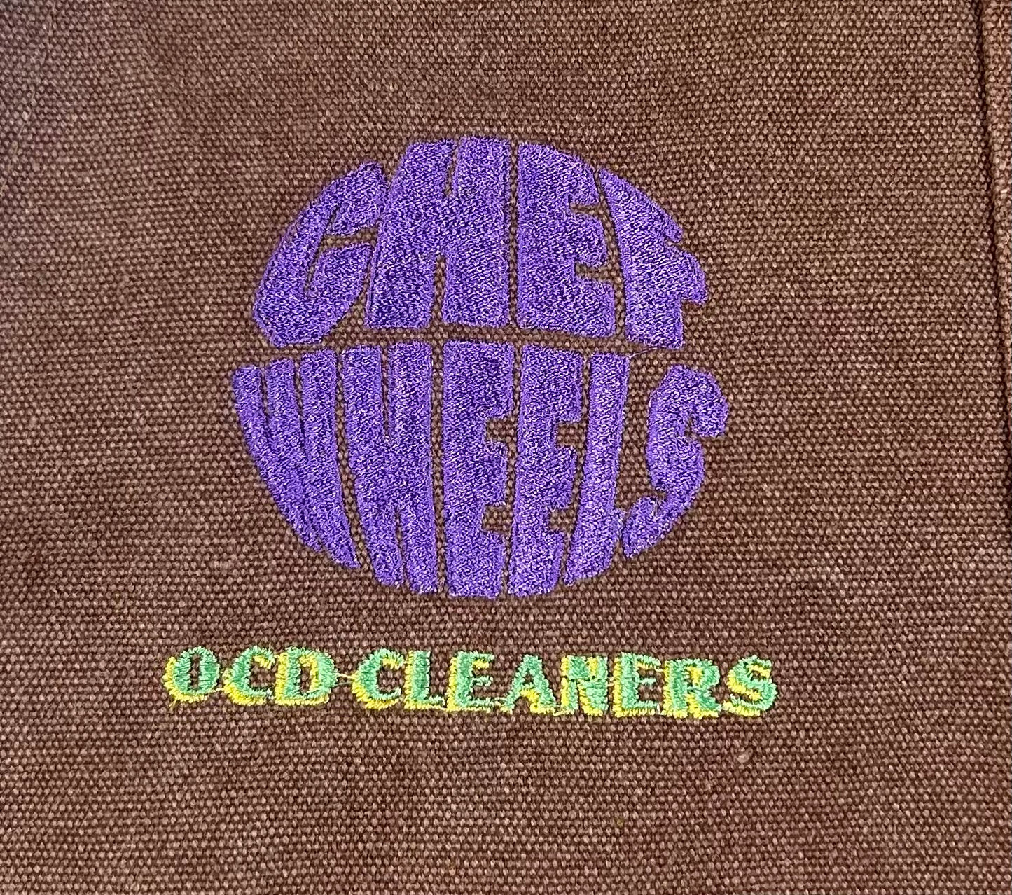 OCD Cleaners x Chef Wheels Custom Apron
