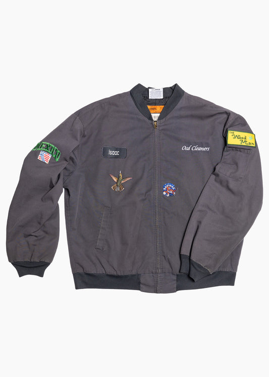 Reworked Hummingbird Embroidered Auto Mechanic Jacket