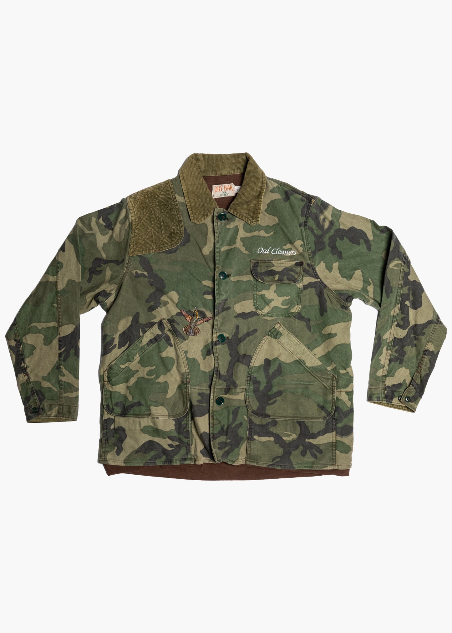 Reworked Vintage Dry Bak RedHead Woodland Camo Hunting Jacket